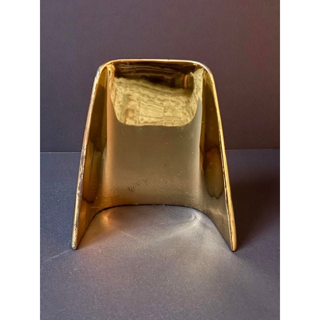 Ben Seibel Ben Seibel 1950’s Shovel Bookends Brass Plated Mid-Century Swank For Sale - Image 4 of 12