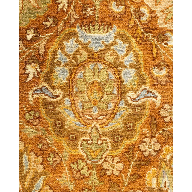 Traditional Mogul, One-of-a-Kind Hand-Knotted Area Rug in Brown, 10' 1" x 14' 4" For Sale - Image 3 of 8