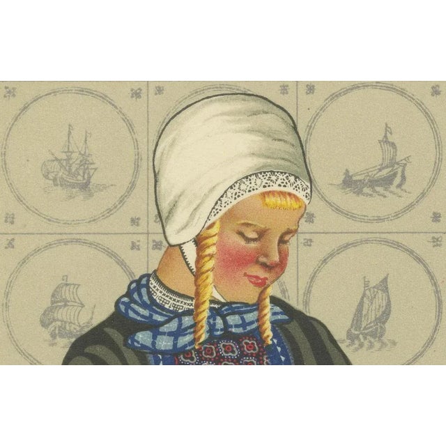 1930s Marken Mourning Dress, Dutch, 1932, Print For Sale - Image 5 of 10