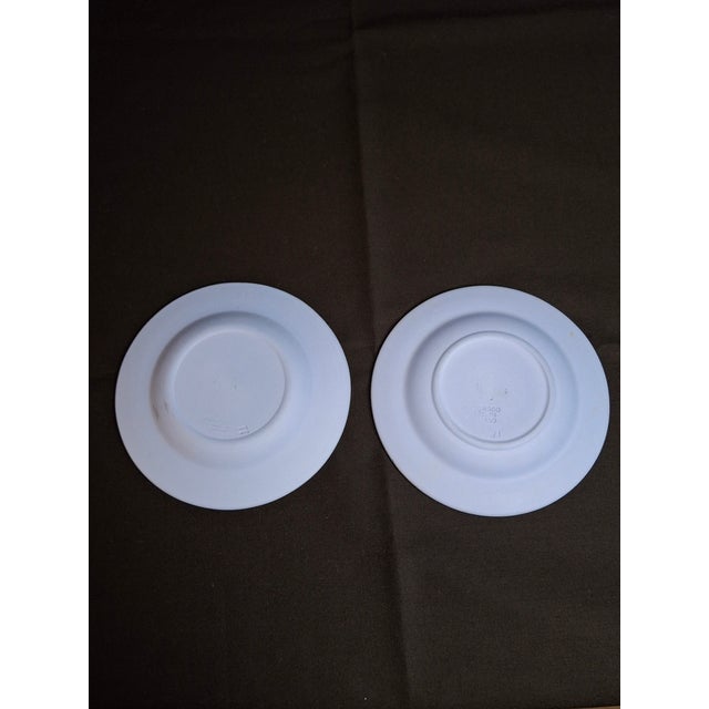 Baby Blue Pair Vintage Wedgwood Blue Jasperware 4.5" Pin Dishes Judaica Star of David Zion For Sale - Image 8 of 8