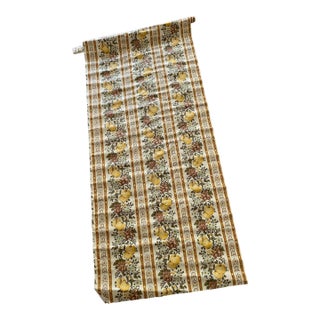 1970s Striped Wallpaper Fruits and Berries 9 Yds For Sale