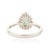 18k Gold Emerald Double Halo Mexican Ring Size 5 by VRJewels For Sale - Image 11 of 17