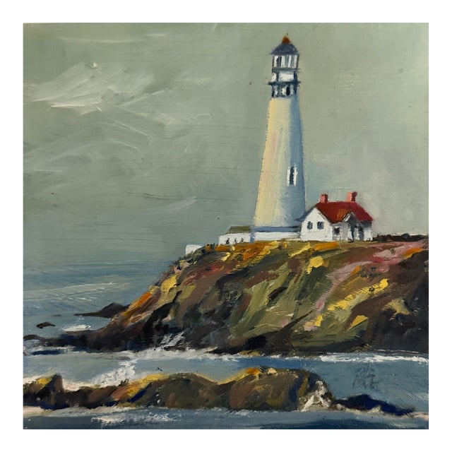Pigeon Point Original Painting Framed For Sale
