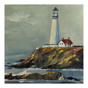 Pigeon Point Original Painting Framed