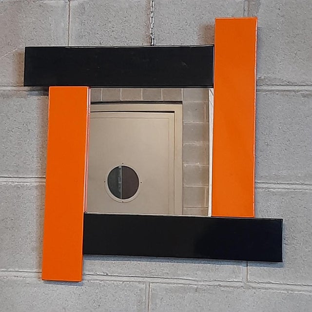 Italian Modern Wall Mirror, 1970s For Sale - Image 9 of 13