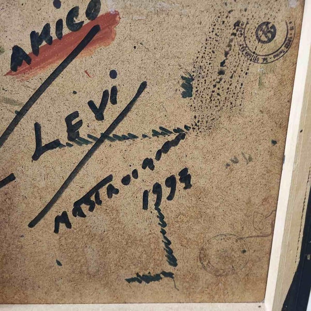 After Umberto Mastroianni, Composition, 1993, Oil Painting on Cardboard, Framed For Sale - Image 9 of 12