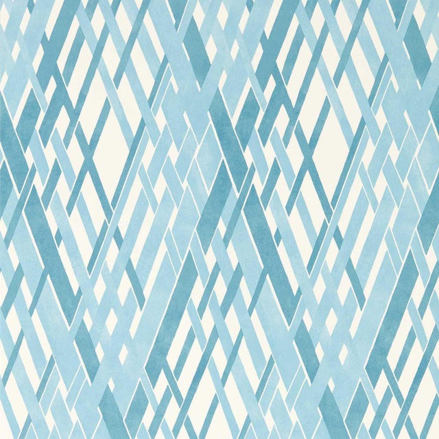 Harlequin Locronan Wallpaper in Cornflower/First Light For Sale