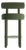 Collector Moca Bar Chair in Boucle Green by Studio Rig For Sale