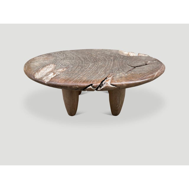 Andrianna Shamaris Mid Century Couture Teak Wood Coffee Table For Sale - Image 12 of 18