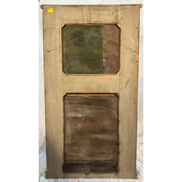Antique French Trumeau Mirror With Oil Painting — 18th Century Style, 67" × 35" For Sale - Image 10 of 10