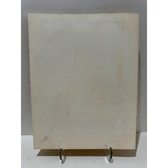 1970s Henry Emil Salloch Original Watercolor on Paper Grezzo, Italy. 1970. For Sale - Image 5 of 6