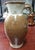 American 1870's Massachusetts Bristol Redware Brown Speckled/White Glaze Pitcher For Sale - Image 3 of 7