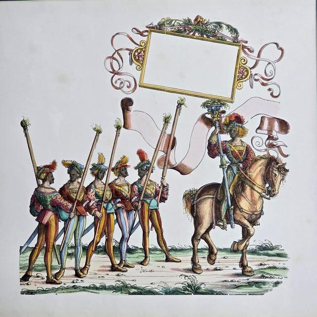 The triumphs of maximilian i wooden engraving (on wooden panel) from 1515, in the 1880 edition, on laid paper and with...