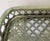 1970s Vintage Rolling Bar Cart Green Basketweave For Sale - Image 5 of 12