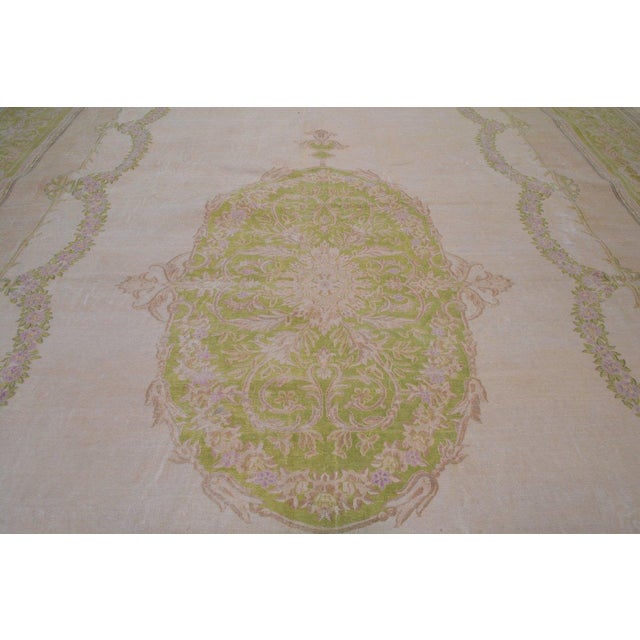 Art Deco Vintage Chinese Art Deco Hand Knotted Rug, 13'5x21'8 For Sale - Image 3 of 6