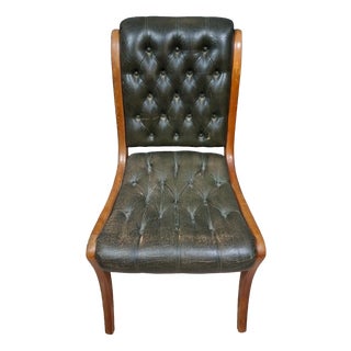English Chesterfield Lounge Chair For Sale