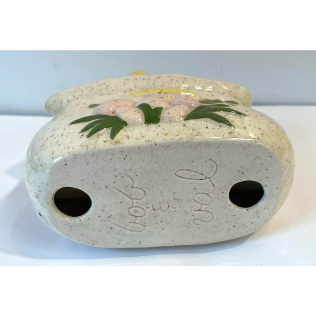 Mid Century Ceramic Mushroom Motif Napkin Holder For Sale - Image 4 of 8