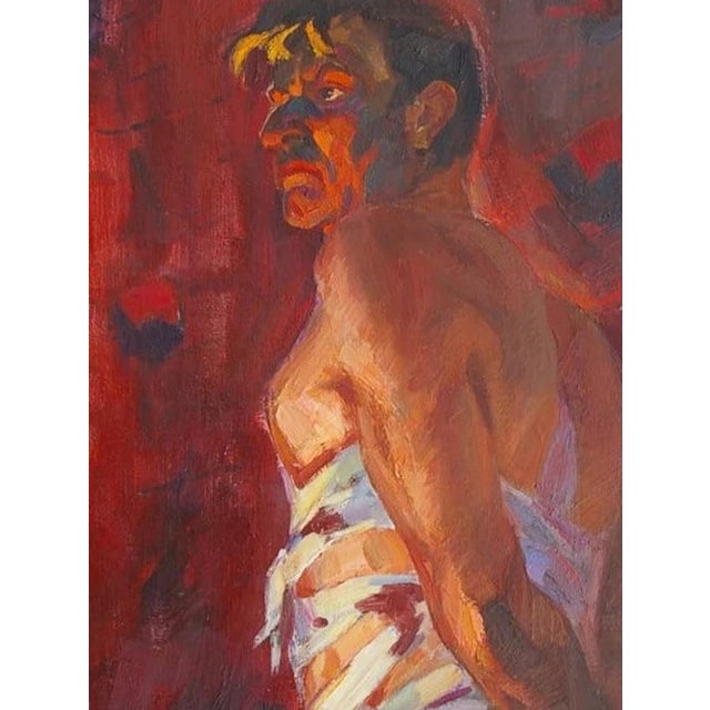 Soviet Army Oil Painting, Ukrainian Artist Bozhko, 1970s 114-85 For Sale - Image 4 of 6