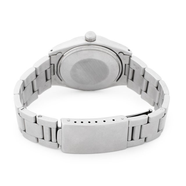 Metal Rolex Oyster Perpetual Air-King Steel Watch For Sale - Image 7 of 11