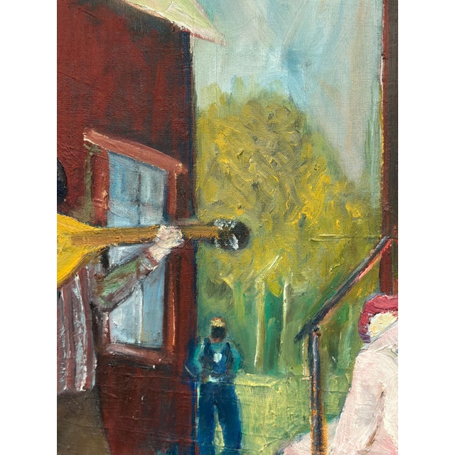 Hendrik De Jong, Familjen (The Family), 1980, Oil on Canvas, Framed For Sale - Image 15 of 18