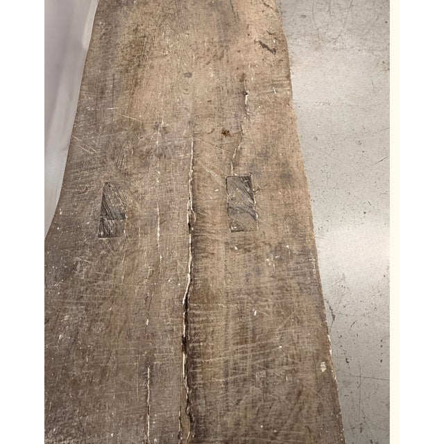 Rustic Large Rustic Pig Bench Console, 1920s For Sale - Image 3 of 8