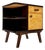 Mid-Century German Beech and Walnut Nightstand from WK Möbel, 1960s For Sale