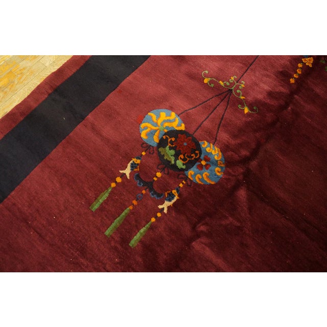 1920s Chinese Art Deco Carpet For Sale In New York - Image 6 of 13