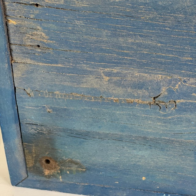 Brilliant Decorative Vintage Tavern Sign in Blues, Advertising Meals Where Miners Are Welcome For Sale - Image 12 of 13