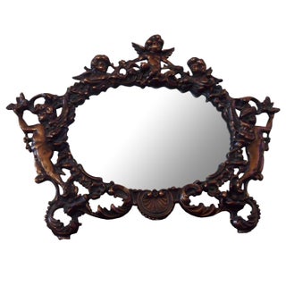 Tyres Bros. Art Deco Copper Framed Mirror For Sale