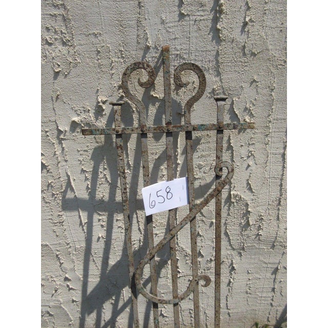 Antique Victorian Iron Gate For Sale - Image 4 of 5