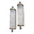 Vintage Art Deco Wall Sconces Fixtures in Brass & Glass - a Pair For Sale