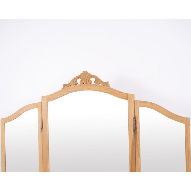 Pine Dressing Table with Mirror, 1920s For Sale - Image 3 of 11