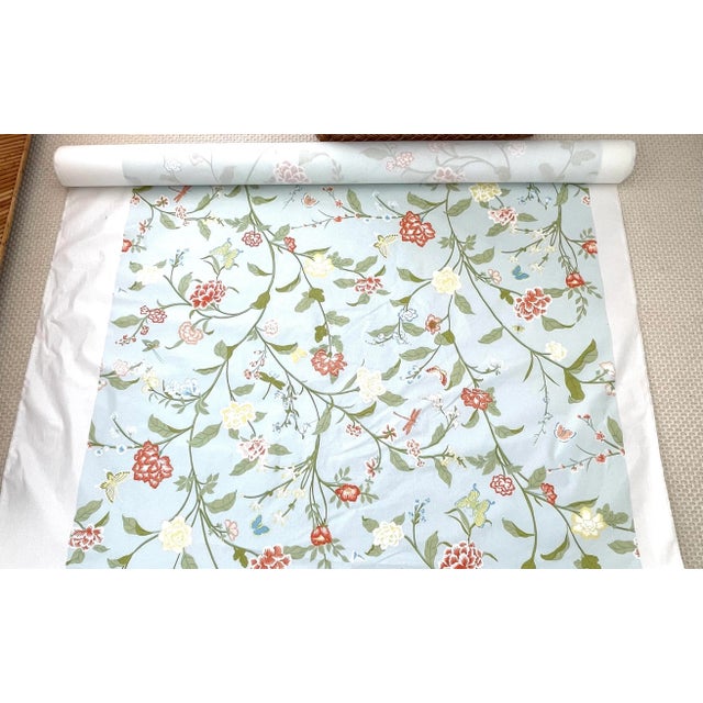 English Bob Collins Cotton Chintz “Bagatelle” Fabric 21 Yards For Sale - Image 3 of 11