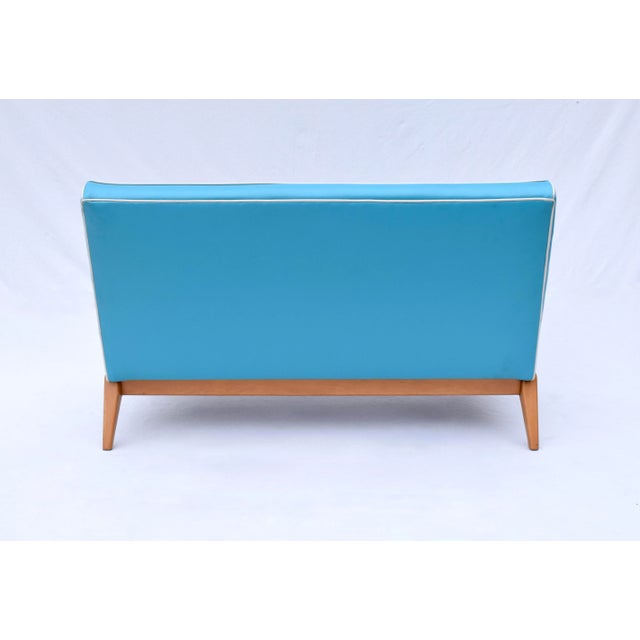 Early Jens Risom Knoll Associates Armless Settee For Sale - Image 12 of 12