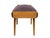 1950s Mid-Century Modern Italian Wood and Purple Fabric Ottoman, 1950s For Sale - Image 5 of 8