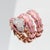 Alexis Ny Diamond Ruby Pink Enamel Serpent Wrap Ring in 18k and Sterling, Size 6 For Sale - Image 4 of 12