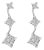 14K White Gold 1 cttw Princess Cut Diamond Earrings (G-H, VS1-VS2) For Sale