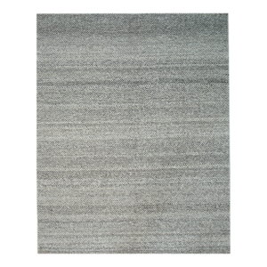 4x6 Louie Harlow Gray Solid Open Field Modern Handmade Wool Carpet Rug