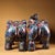 Late 20th Century Gilt Bronze Cloisonné Enamel Elephant Figures - Pair For Sale In Los Angeles - Image 6 of 10