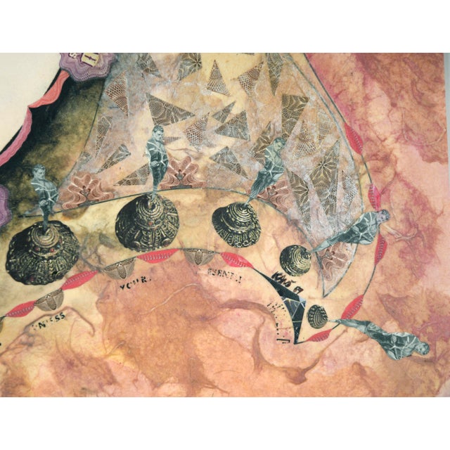 Pink "Symbols of Authority" Satirical Bond Paperwork Collage by Mickey "Kano" Kane For Sale - Image 8 of 8