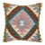 Geometric Turkish Caron Hand Woven Kilim Throw Pillow For Sale