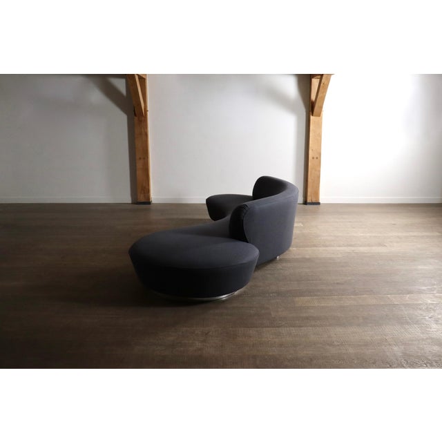 Vintage Serpentine Sofa in Velvet by Vladimir Kagan, 1999 For Sale - Image 14 of 17