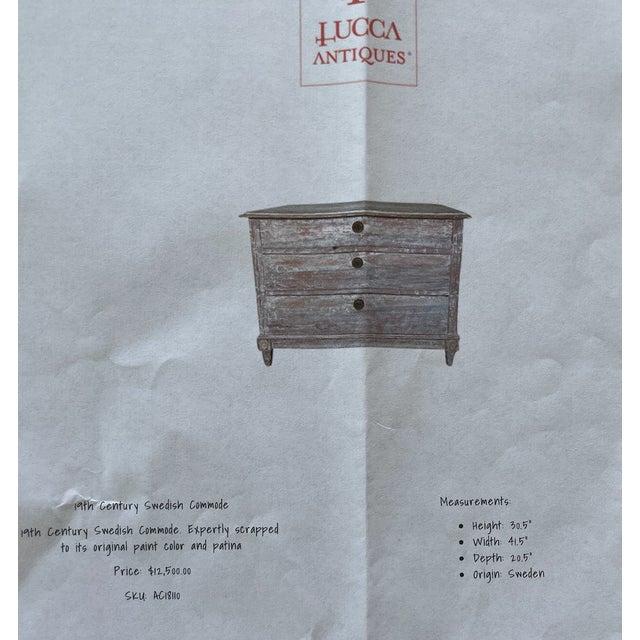 19th Century Swedish Large Designer Nightstand For Sale - Image 4 of 4