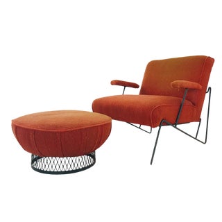 MCM Salterini Chair and Ottoman For Sale