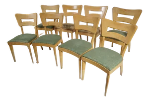Vintage Heywood Wakefield "Dog Bone" Dining Chairs Set of 8