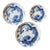 Vintage Mottahedeh Blue Dragon Plates – Set of 3 Graduated Sizes For Sale