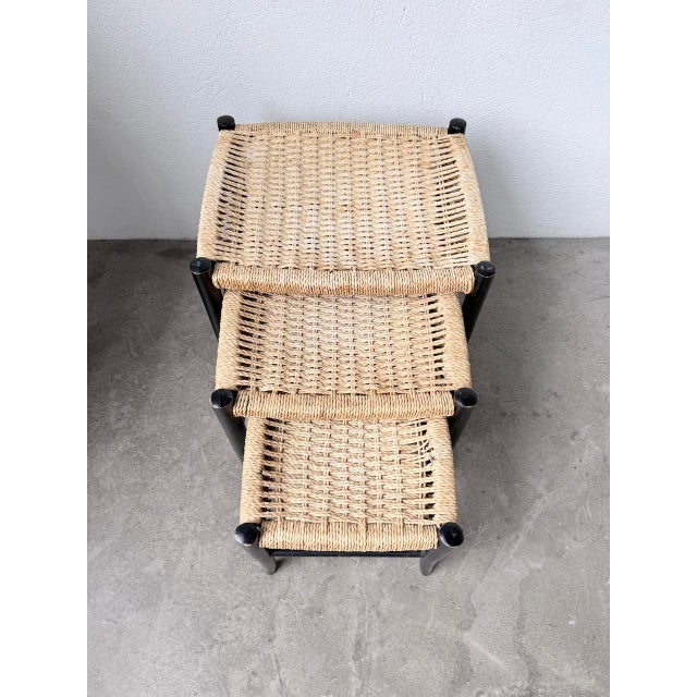 Italian Stools by Spinetto Chiavari, 1960s, Set of 3 For Sale - Image 10 of 18