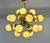 Brass and Murano Glass Sputnik Chandelier in Sage Green, 2000s For Sale - Image 3 of 12