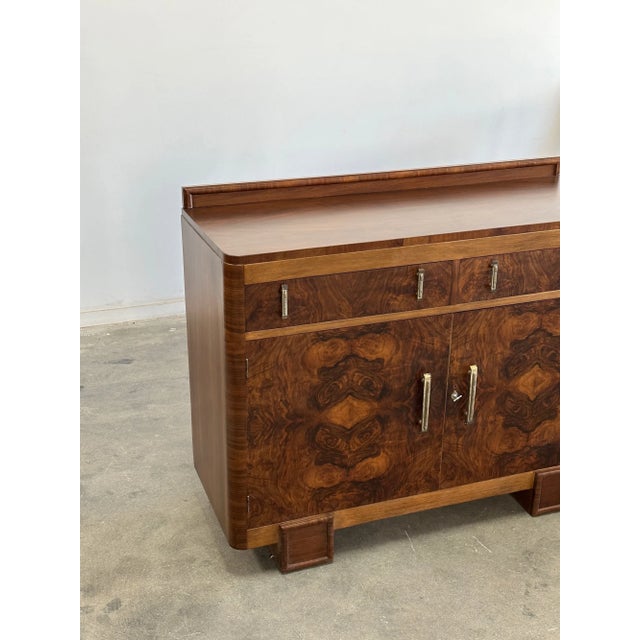 1940s 1940s Art Deco Compact Buffett Credenza For Sale - Image 5 of 12
