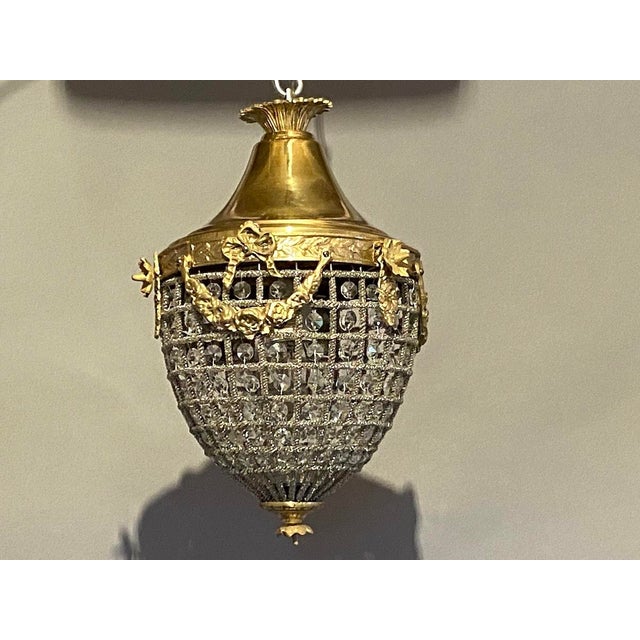 Late 20th Century Louis XVI Bronze Chandelier For Sale - Image 10 of 12